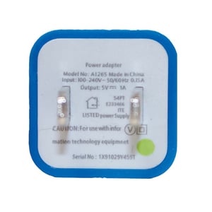 Wall adapter with model number