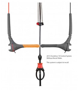 Cabrinha Overdrive 1X control system without Recoil Slider