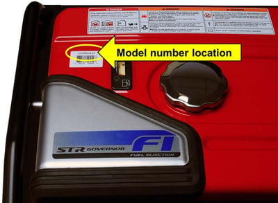 Location of UPC with the model number