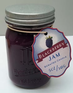 DD brand 5-ounce Mason jar candle