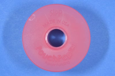 Bottom of base of the PouchPop Topper