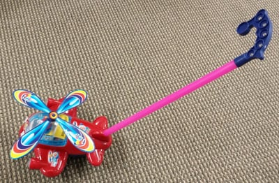 Airplane push toy
