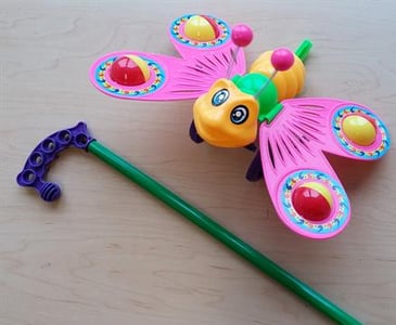 Butterfly push toy