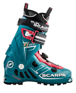 Women’s F1 EVO ski boot with Tronic system component