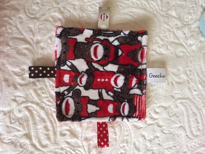 Monkey Print Sensory Grab Garbs Blanket