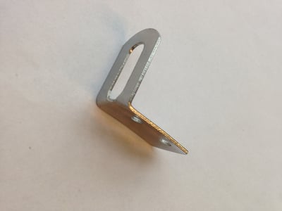 Steel L-bracket that can break