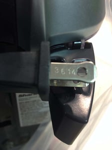 Date code location on plug