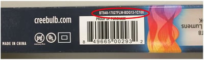 Product Number:  Consumer Package