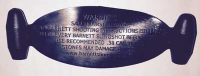Recalled slingshots have no X markings on the ends of the wrist wrap.
