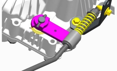 Brake arm (purple)