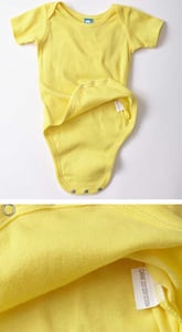 Label on recalled Precious Cargo one-piece garment