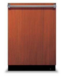 Viking Range dishwasher, custom wood panel