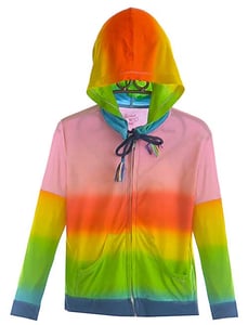 Girl's Neon Tie Dye Jacket