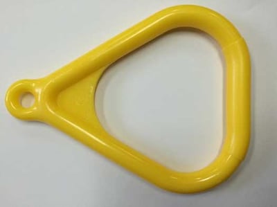 A photograph of an individual trapeze ring