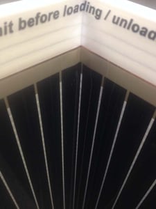 The electrical conducting strip at the top can break in the corners where it flexes.