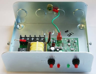 Date code on the inside of the unit’s chassis