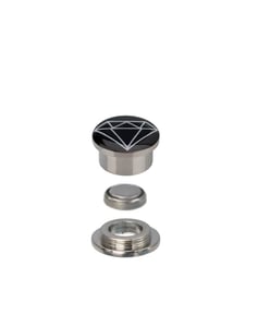 SalesOne Light Up Ear Plug with Diamond Logo (Side View)