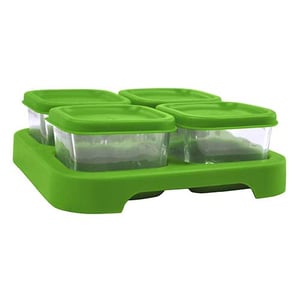 2- and 4-ounce glass food cubes and trays