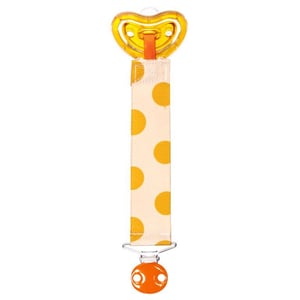 m Designer pacifier and clip