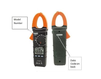 Recalled Klein Tools clamp meters