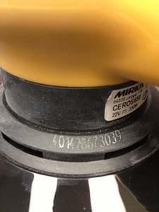 Serial number on sander