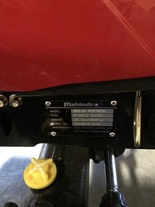 Model and serial number