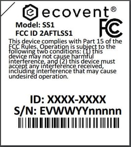 Label on Back of Room Sensors