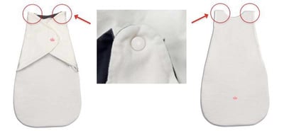 Recalled Little Lotus baby swaddle and sleeping bag