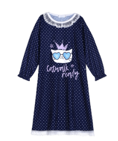 Recalled Arshiner nightgown - "Cat catwalk ready" print