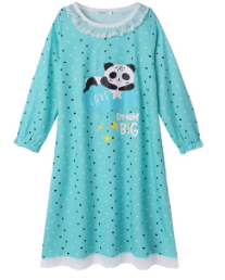 Recalled Arshiner nightgown - "Panda dream big" print