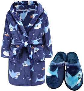 Recalled BTPEIHTD children's robe in blue shark
