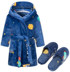 Recalled BTPEIHTD children's robe in blue space