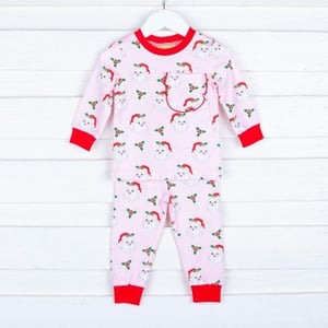 Recalled Classic Whimsy - Pink Santa Pajamas