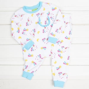 Recalled Classic Whimsy - Unicorn Print Ruffle Pocket Pajamas