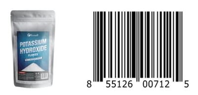Recalled Ecoxall Potassium Hydroxide Flakes and UPC