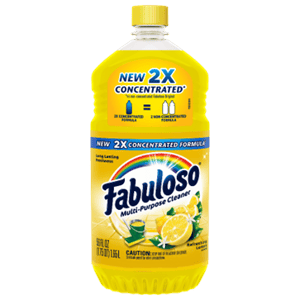 Recalled Fabuloso Multi-Purpose Cleaner 2X Concentrated Formula, Lemon Scent, 33.8 fl oz, 56 fl oz, 128 fl oz and 169 fl oz