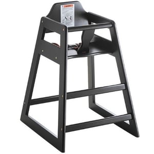 Recalled Lancaster Table & Seating High Chairs Model 164HIGHCBK – Black (assembled)