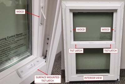 Recalled MI Windows and Doors 1620 vinyl single-hung impact window