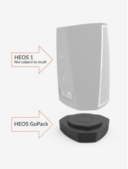 HEOS Go Pack with speaker.