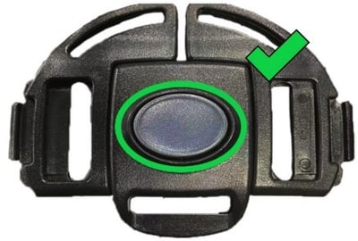 Replacement Gray Button Buckle