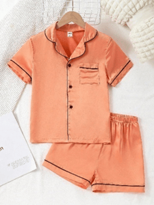 Recalled SHEIN EVRYDAY Kids Children's Pajama Set - orange