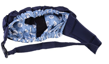Recalled Joybuy Marketplace Express Sling Carrier with blue print inner fabric
