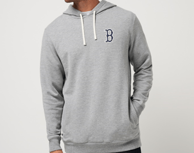 Recalled Men's Heather Gray Cloud Hoodie with "Boston Red Sox" Logo