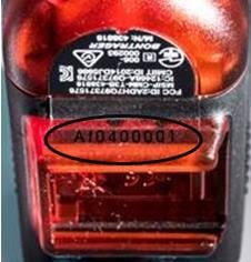 Date code location on Flare RT bicycle light