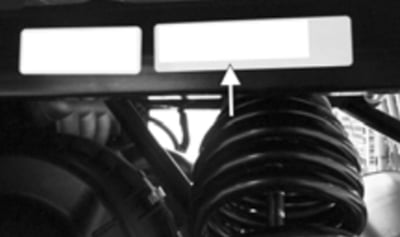 VIN Location under cargo box
