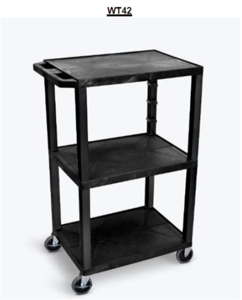 Recalled WT42 H. Wilson "Tuffy" plastic A/V cart