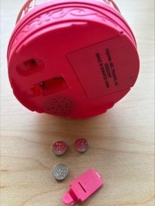 Recalled Pet Bird Toy Easily Accessible Battery Compartment