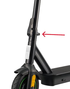 Location of the Screw on the Recalled Folding Electric Scoote