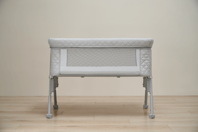 Recalled AirClub Convertible Bassinet – Front View light grey