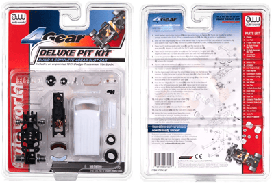 Recalled Auto World 4 Gear Deluxe Pit Kit with 1977 Dodge Tradesman Van, Item# TRX 127, UPC Code: 8-49398-07059-8, Date Code: 01/15/24 CH1